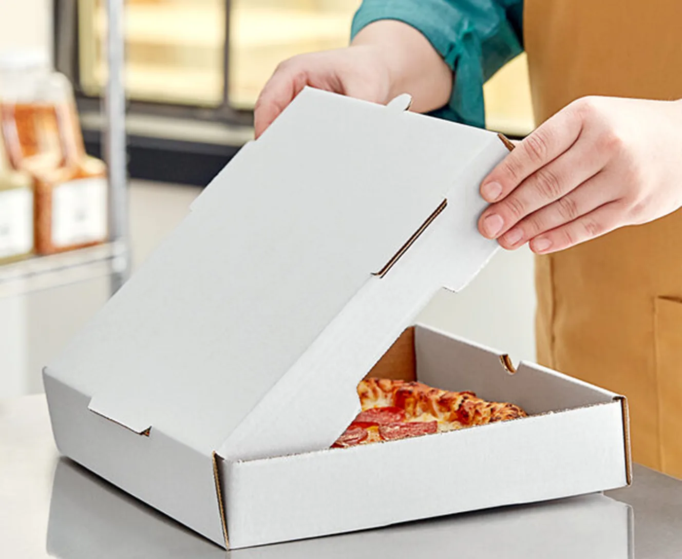 مادة صندوق البيتزا المخصص.