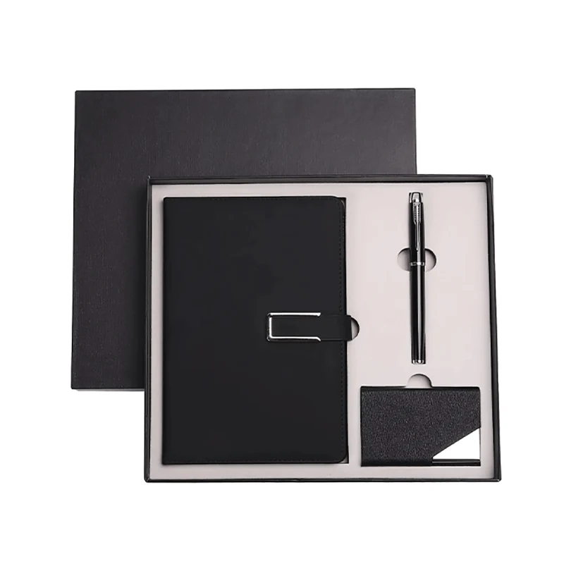 Business card holder And Notebook Gift Set
